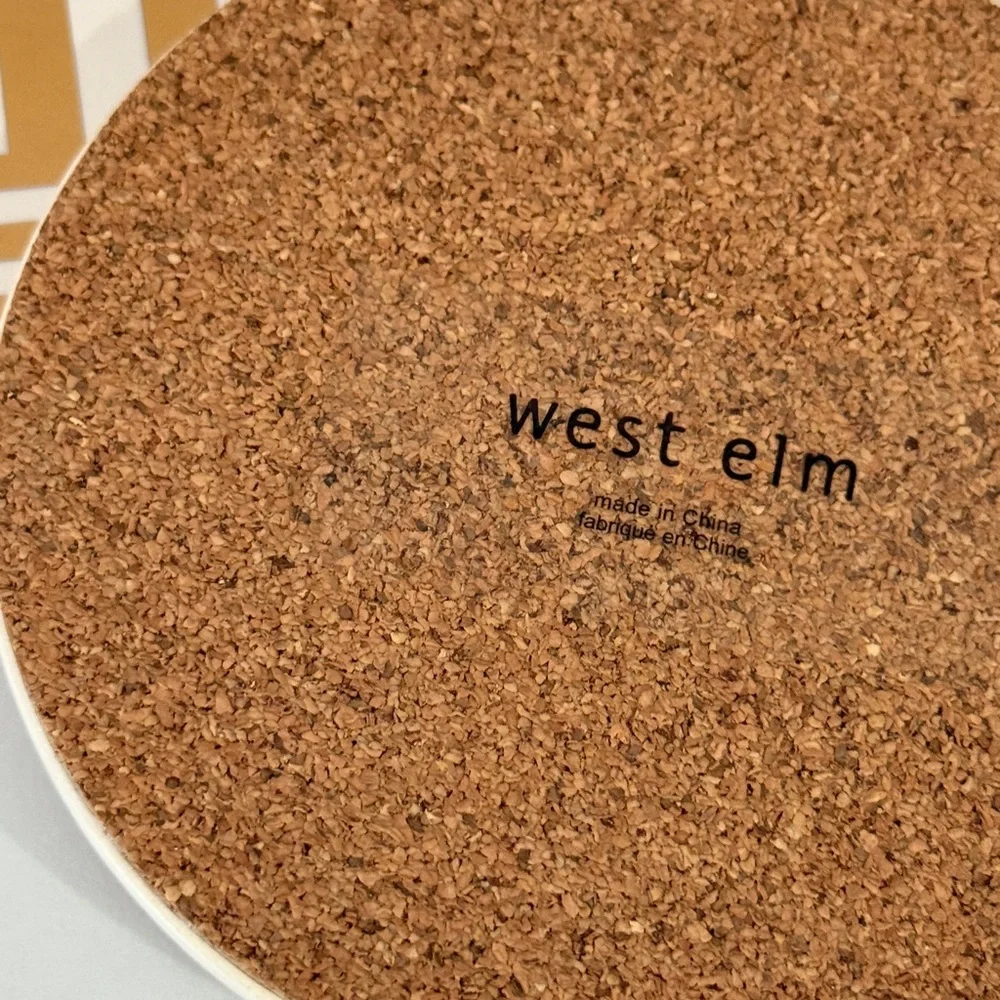 West Elm Natural Cork Coaster
